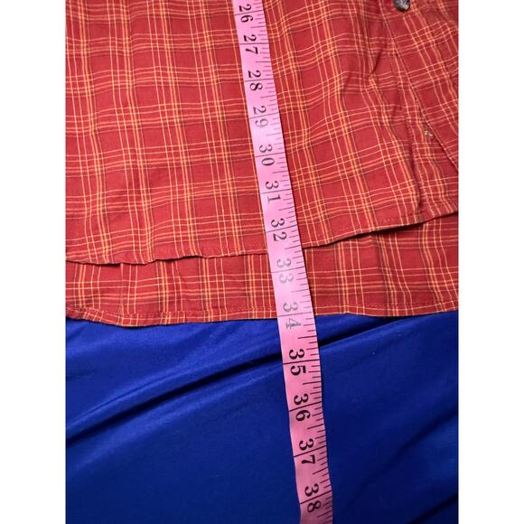 Columbia plaid button down shirt mens XXL outdoors gorpcore hiking utility camp - Picture 6 of 7